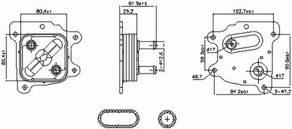 Nissens Engine Oil Cooler 91436
