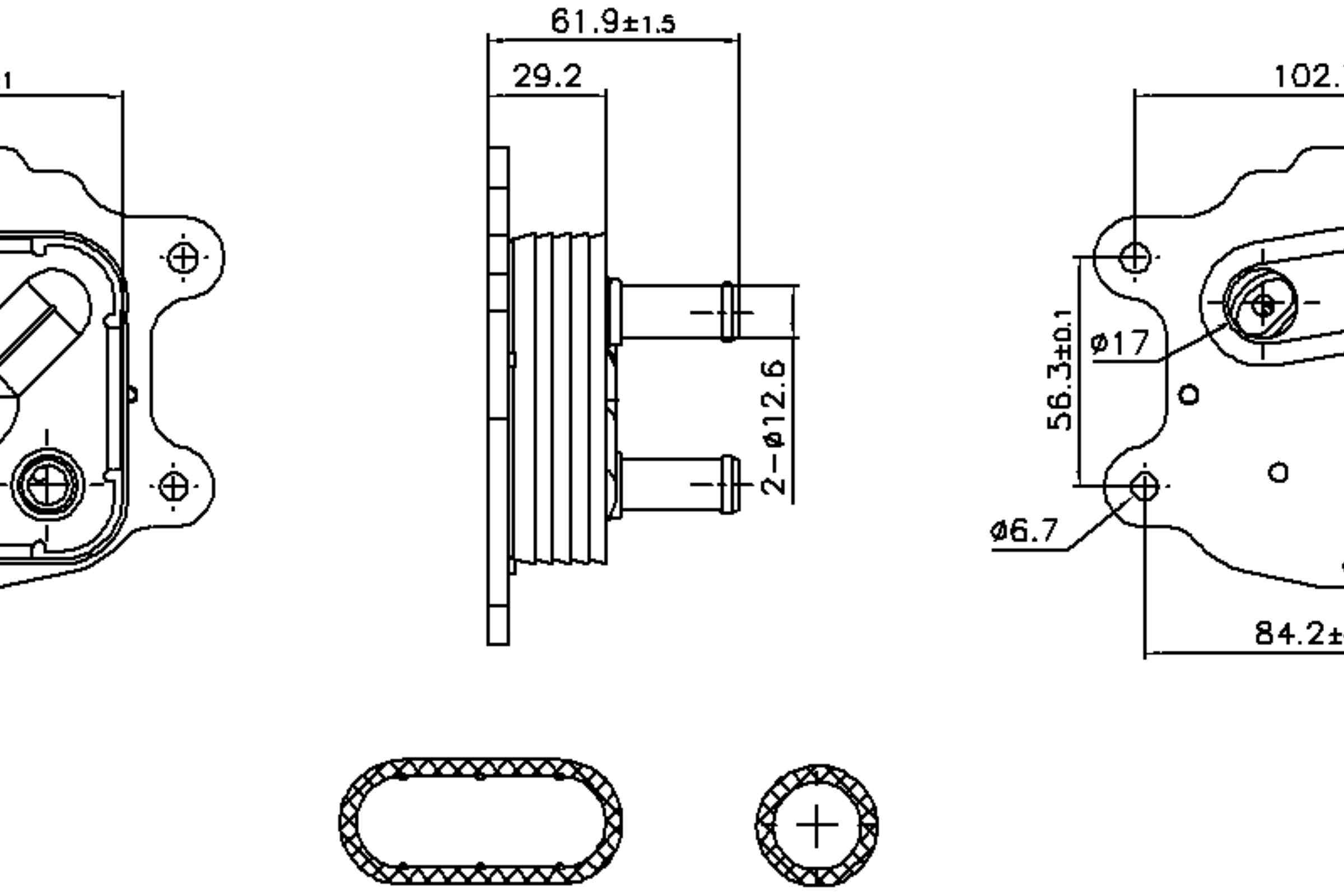 Nissens Engine Oil Cooler 91436