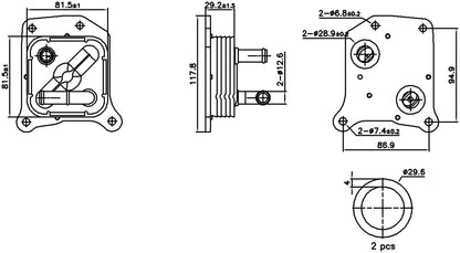 Nissens Engine Oil Cooler 91438 main image