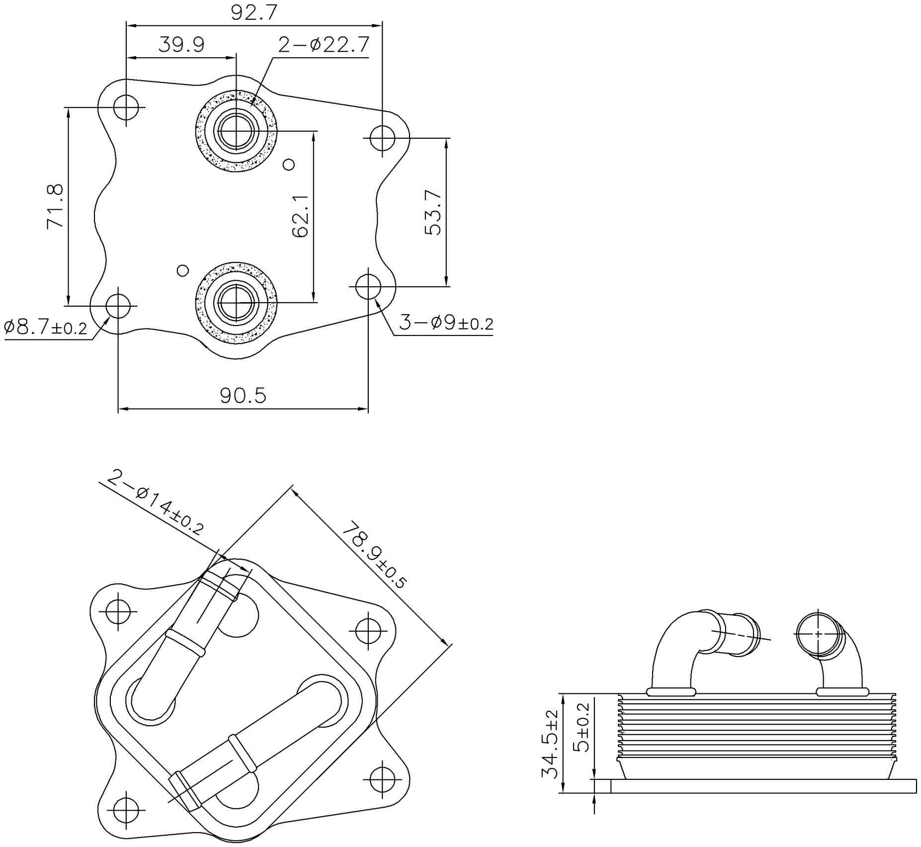 Nissens Engine Oil Cooler 91442