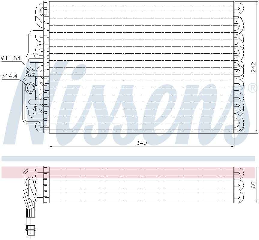 Nissens A/C Evaporator Core