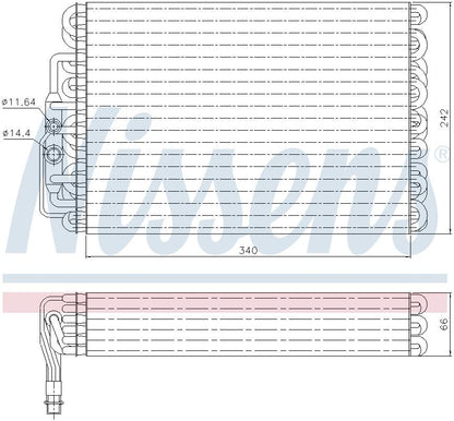 Nissens A/C Evaporator Core