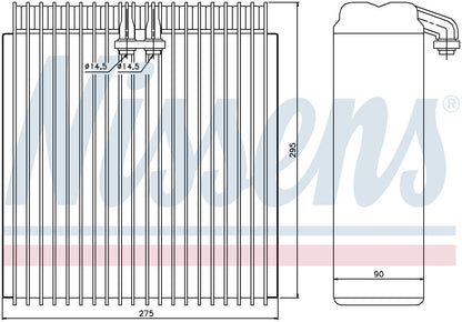 Nissens A/C Evaporator Core 92107