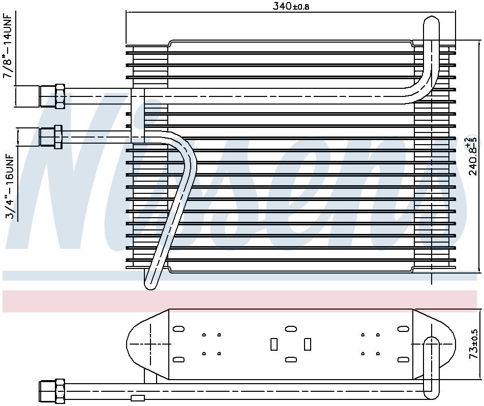 Nissens A/C Evaporator Core