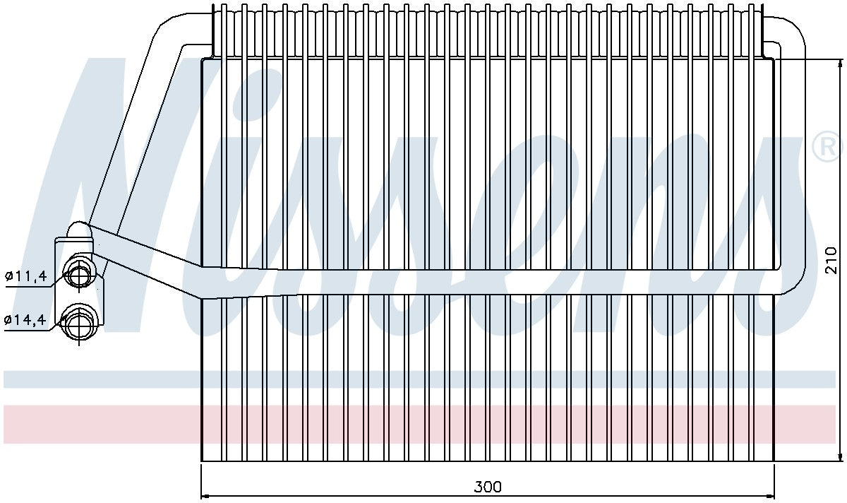 Nissens A/C Evaporator Core 92162