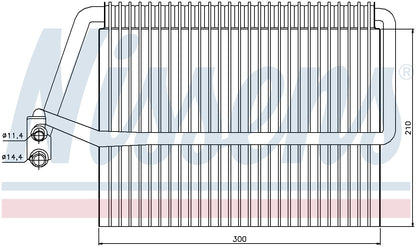 Nissens A/C Evaporator Core 92162