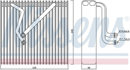 Nissens A/C Evaporator Core 92163