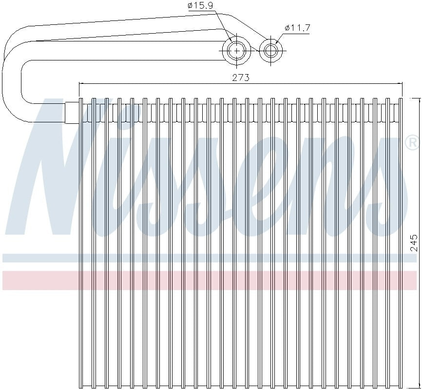 Nissens A/C Evaporator Core