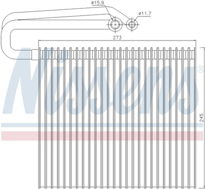Nissens A/C Evaporator Core