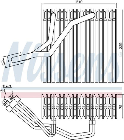 Nissens A/C Evaporator Core 92176