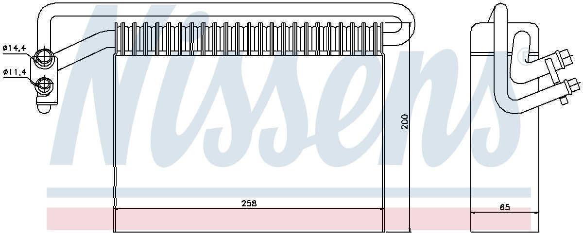 Nissens A/C Evaporator Core 92177