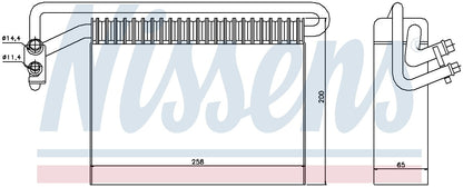 Nissens A/C Evaporator Core 92177
