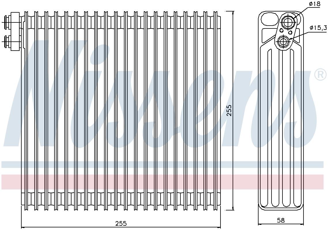 Nissens A/C Evaporator Core 92213