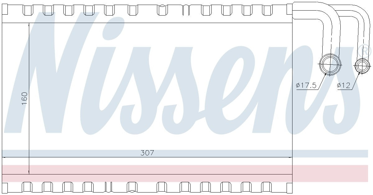 Nissens A/C Evaporator Core 92235
