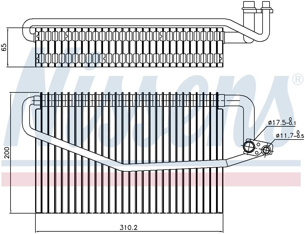 Nissens A/C Evaporator Core