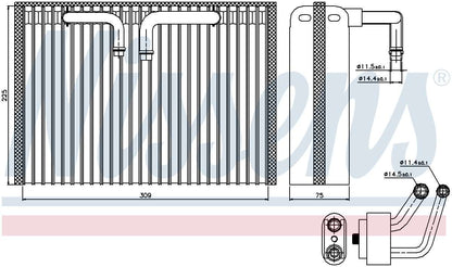 Nissens A/C Evaporator Core 92296