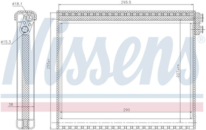 Nissens A/C Evaporator Core 92341