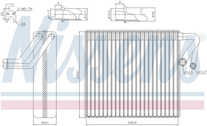 Nissens A/C Evaporator Core 92348