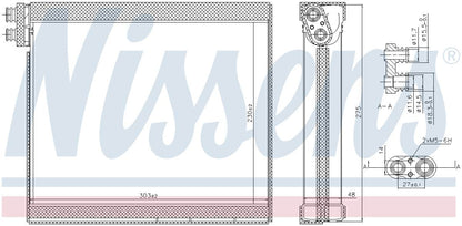 Nissens A/C Evaporator Core 92365