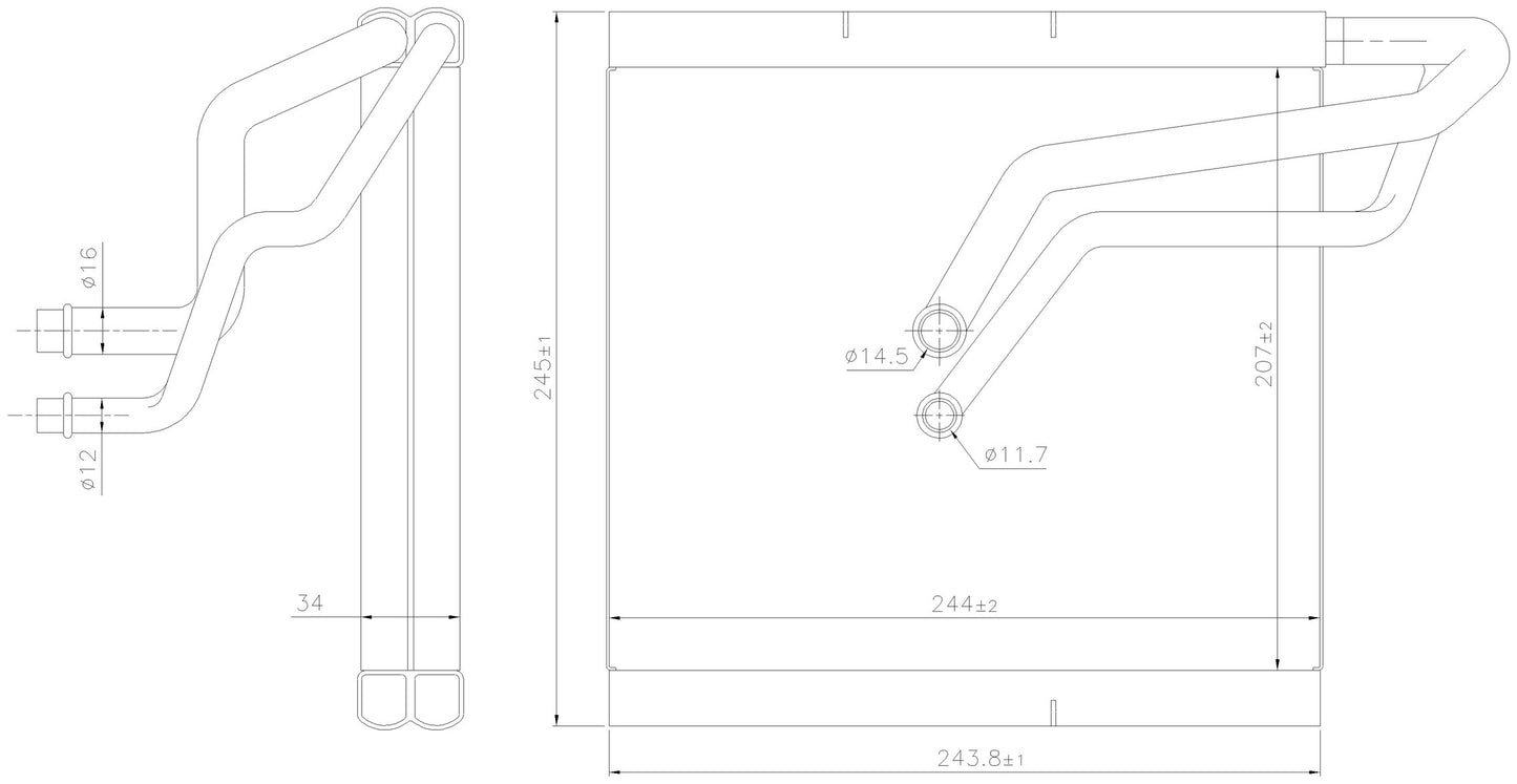 Nissens A/C Evaporator Core 92366 image 3