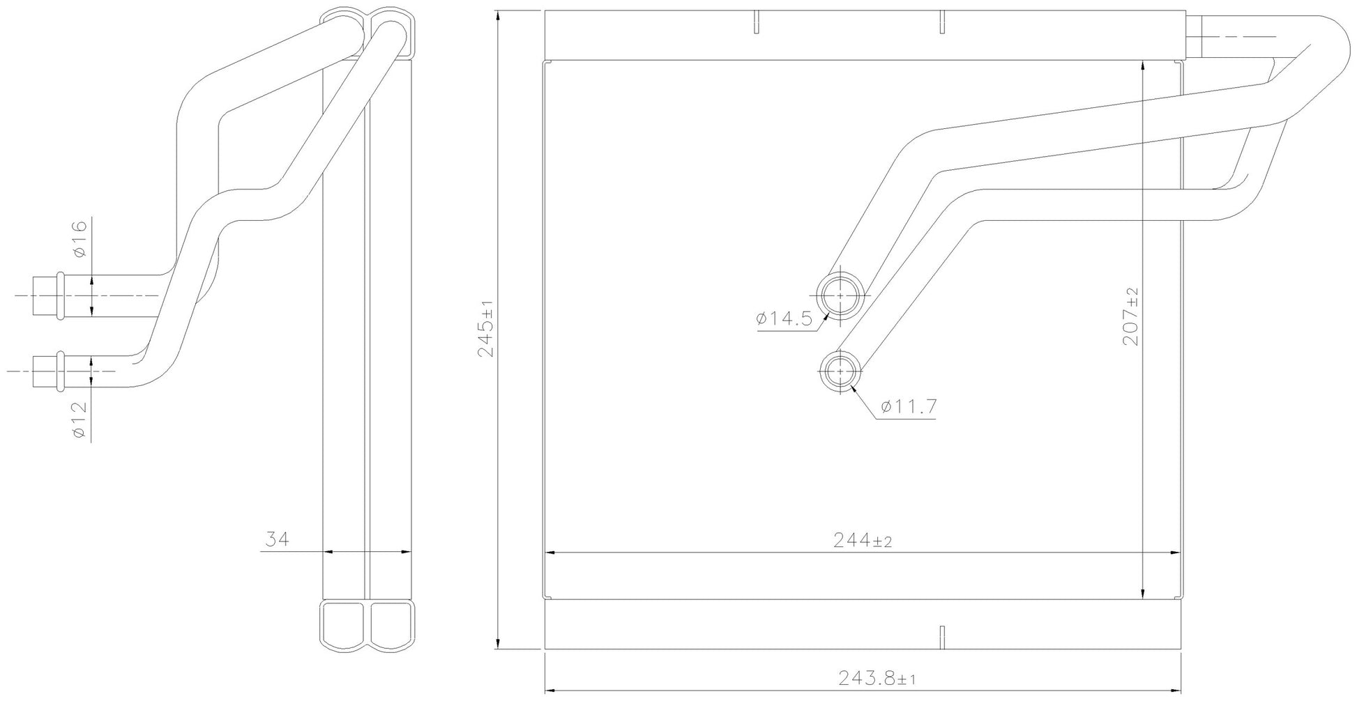 Nissens A/C Evaporator Core 92366 image 3