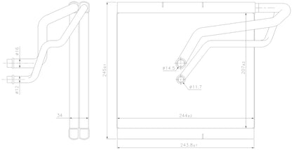 Nissens A/C Evaporator Core 92366 image 3