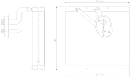 Nissens A/C Evaporator Core 92388