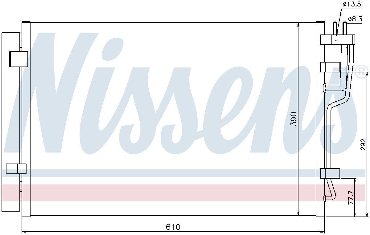 Nissens A/C Condenser 940006