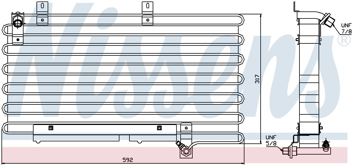 Nissens A/C Condenser 94000