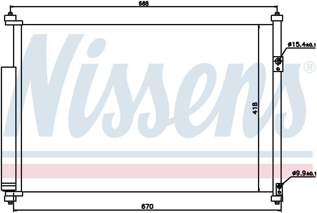 Nissens A/C Condenser and Receiver Drier Assembly 940012