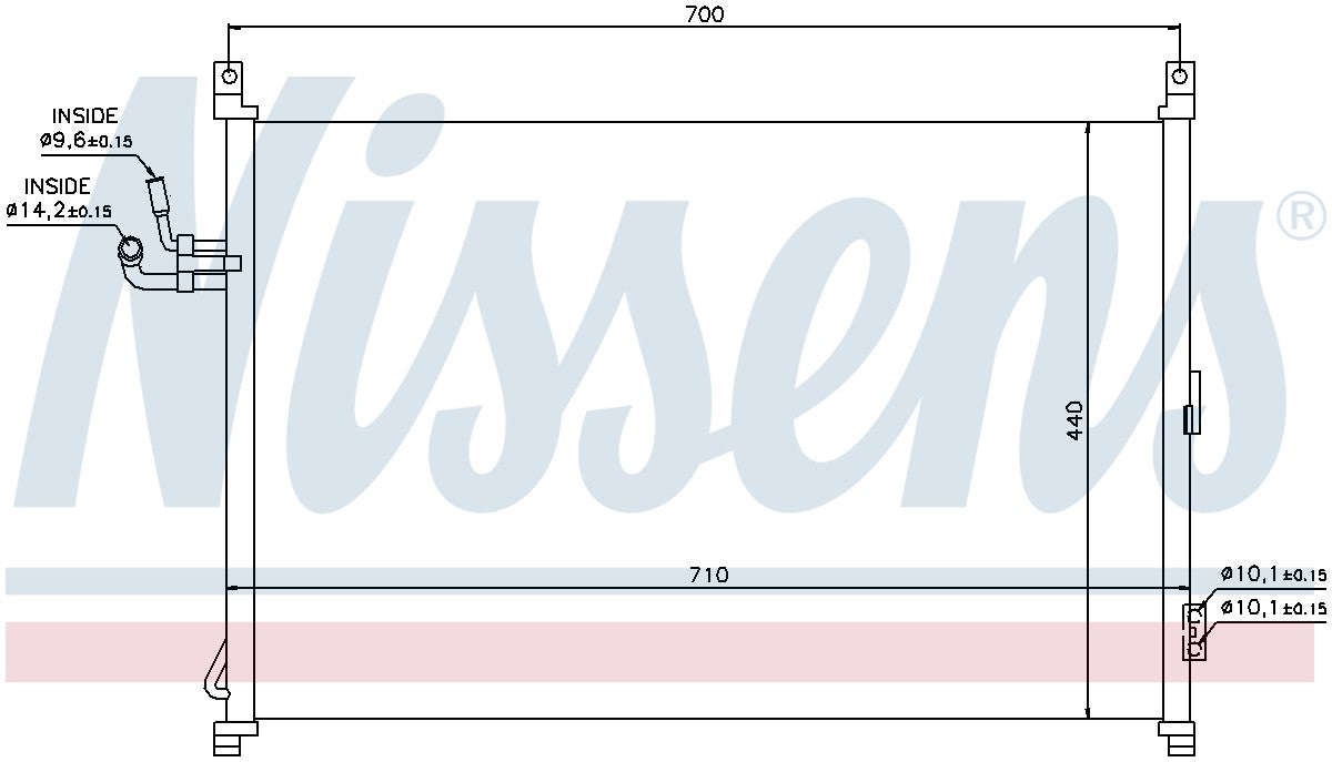 Nissens A/C Condenser 940014 image 3