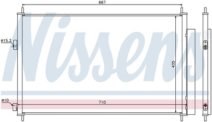 Nissens A/C Condenser 940021