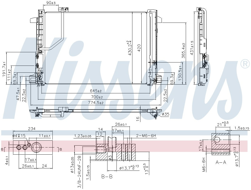 Nissens A/C Condenser 940035