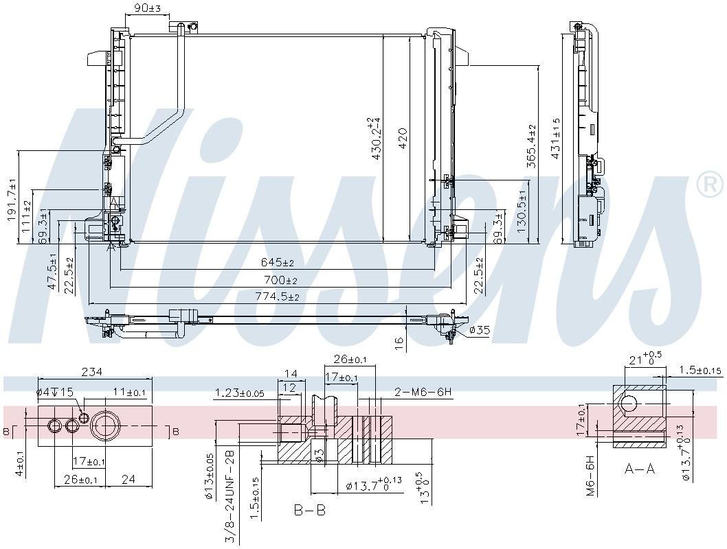Nissens A/C Condenser 940035