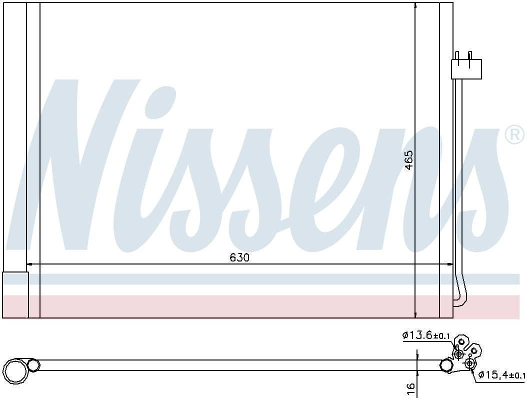 Nissens A/C Condenser 940058