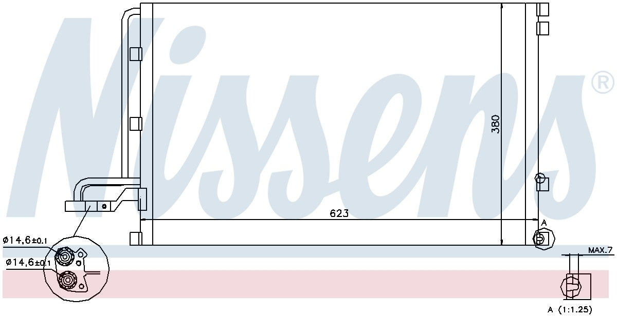 Nissens A/C Condenser