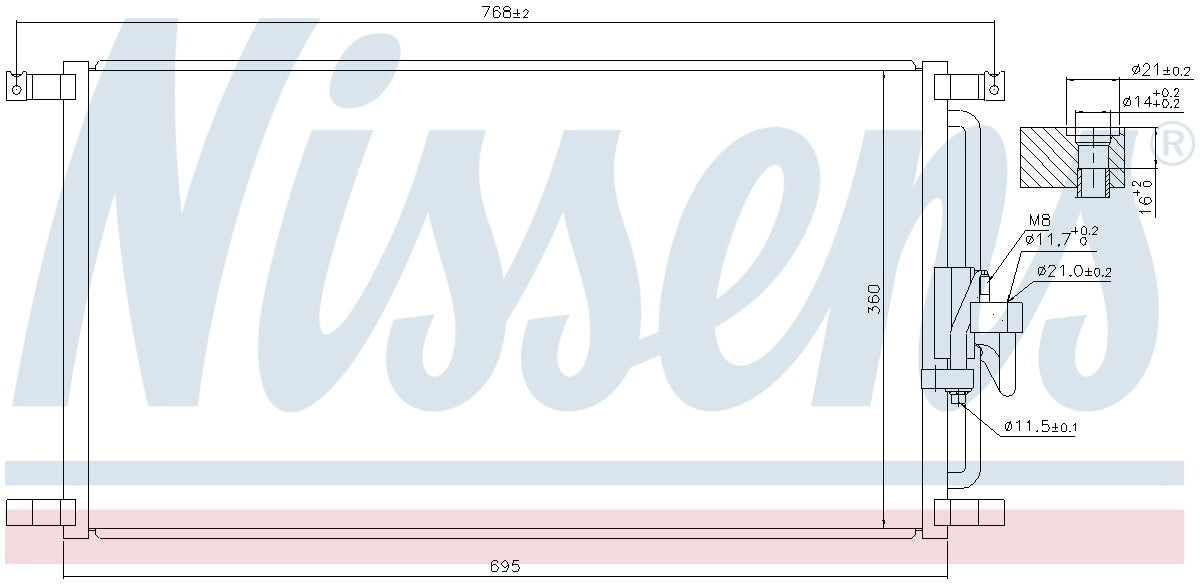 Nissens A/C Condenser
