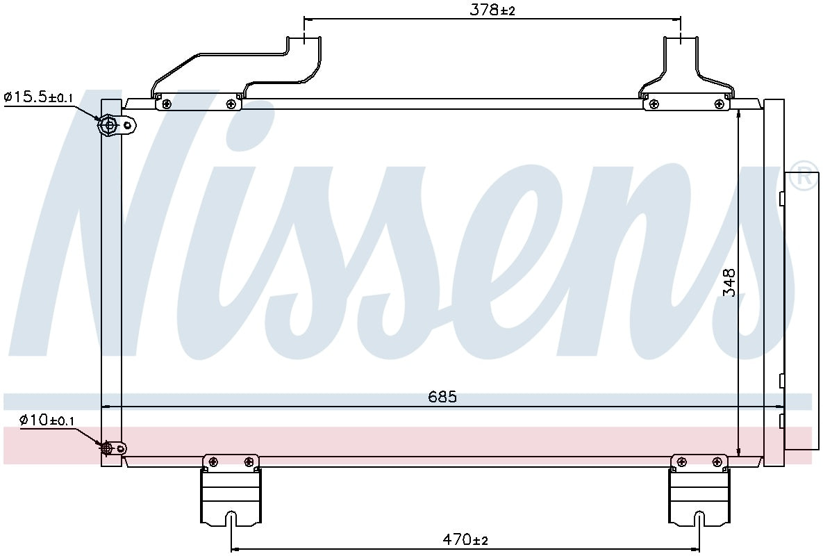 Nissens A/C Condenser and Receiver Drier Assembly 940114