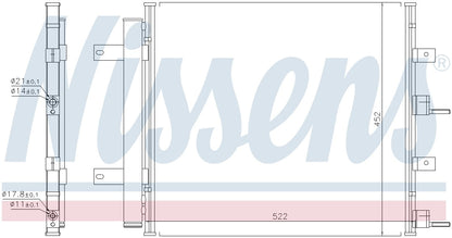 Nissens A/C Condenser 940117