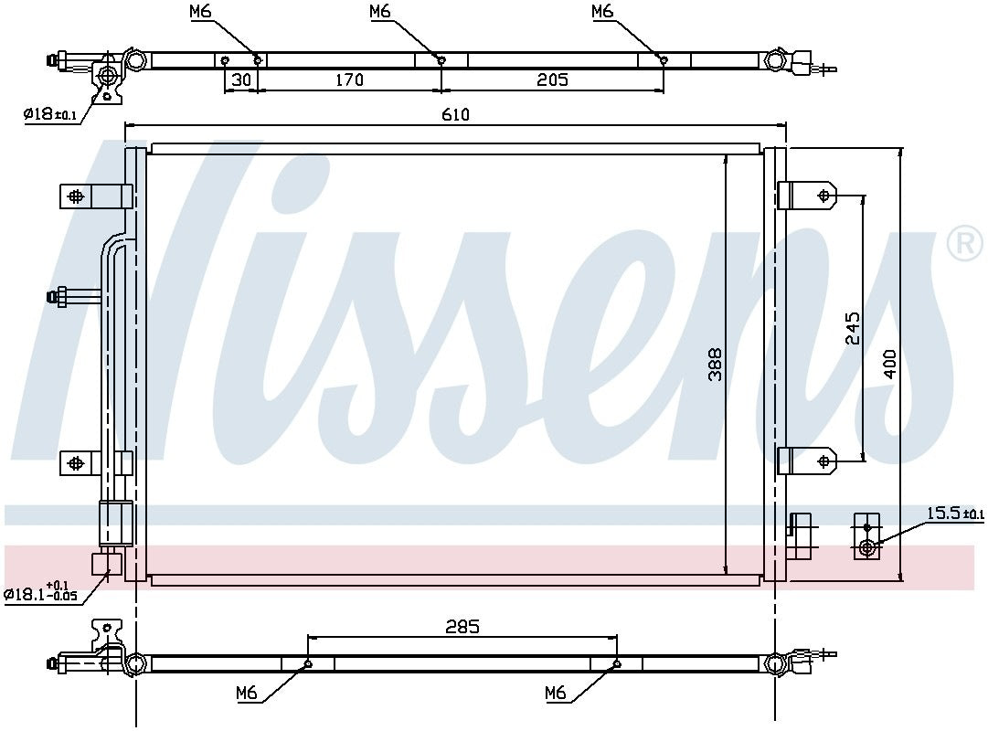 Nissens A/C Condenser