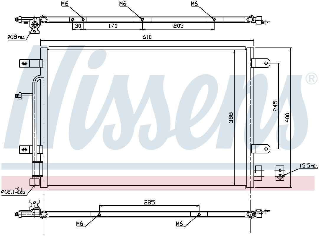 Nissens A/C Condenser