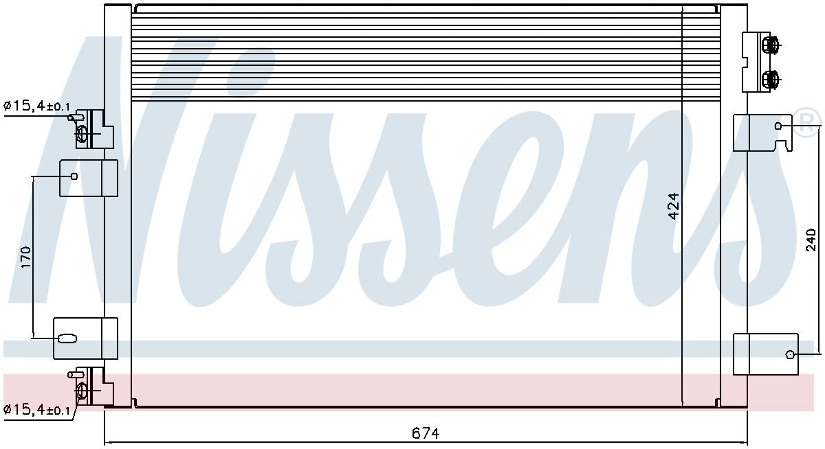 Nissens A/C Condenser 940151