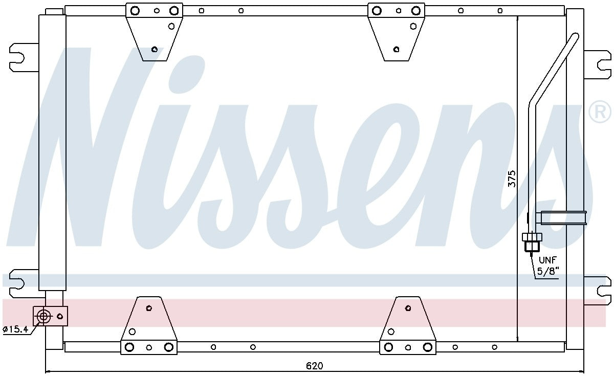 Nissens A/C Condenser and Receiver Drier Assembly 940174