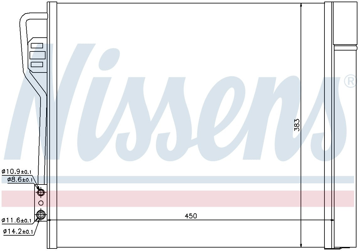 Nissens A/C Condenser 940185
