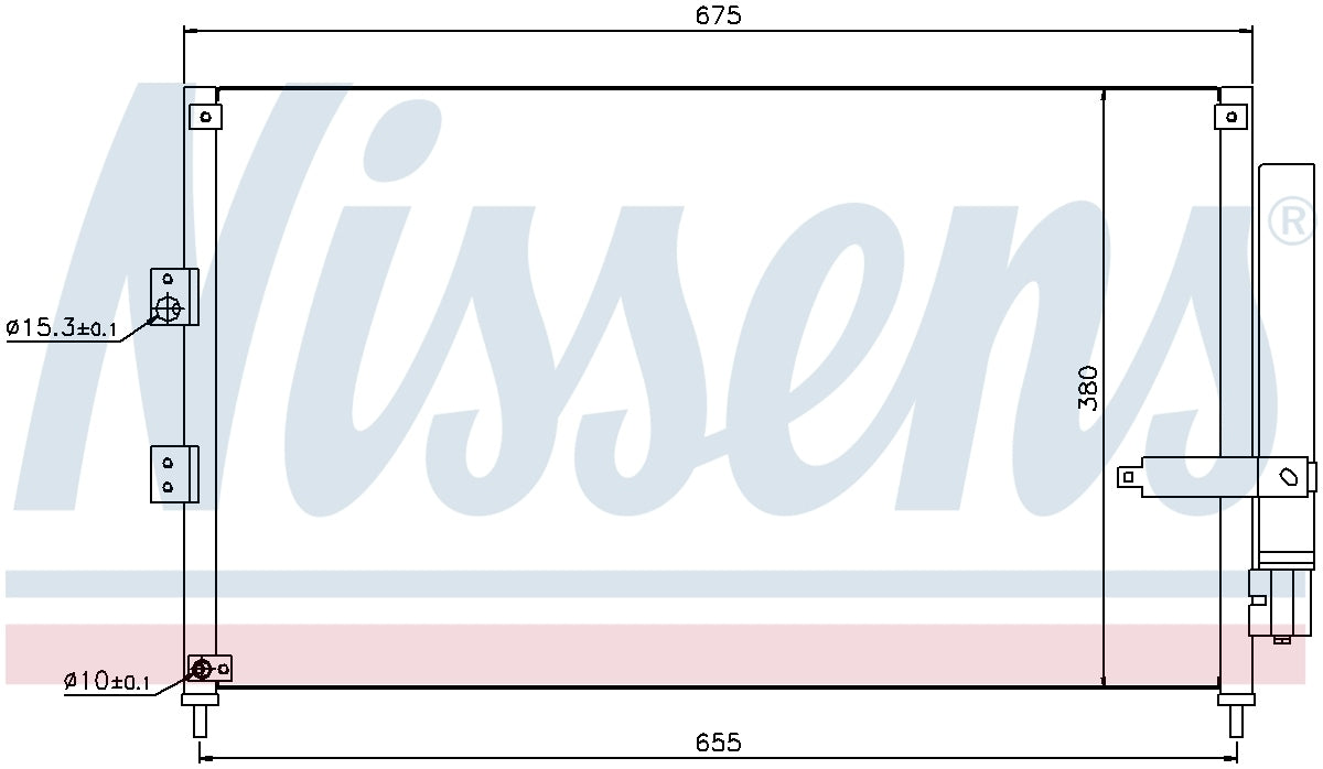 Nissens A/C Condenser and Receiver Drier Assembly 940197