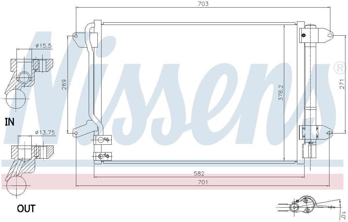Nissens A/C Condenser