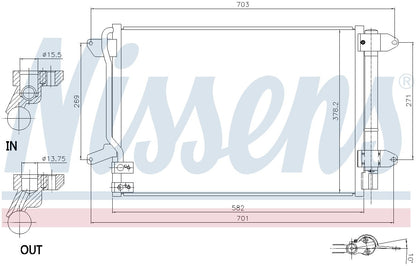 Nissens A/C Condenser