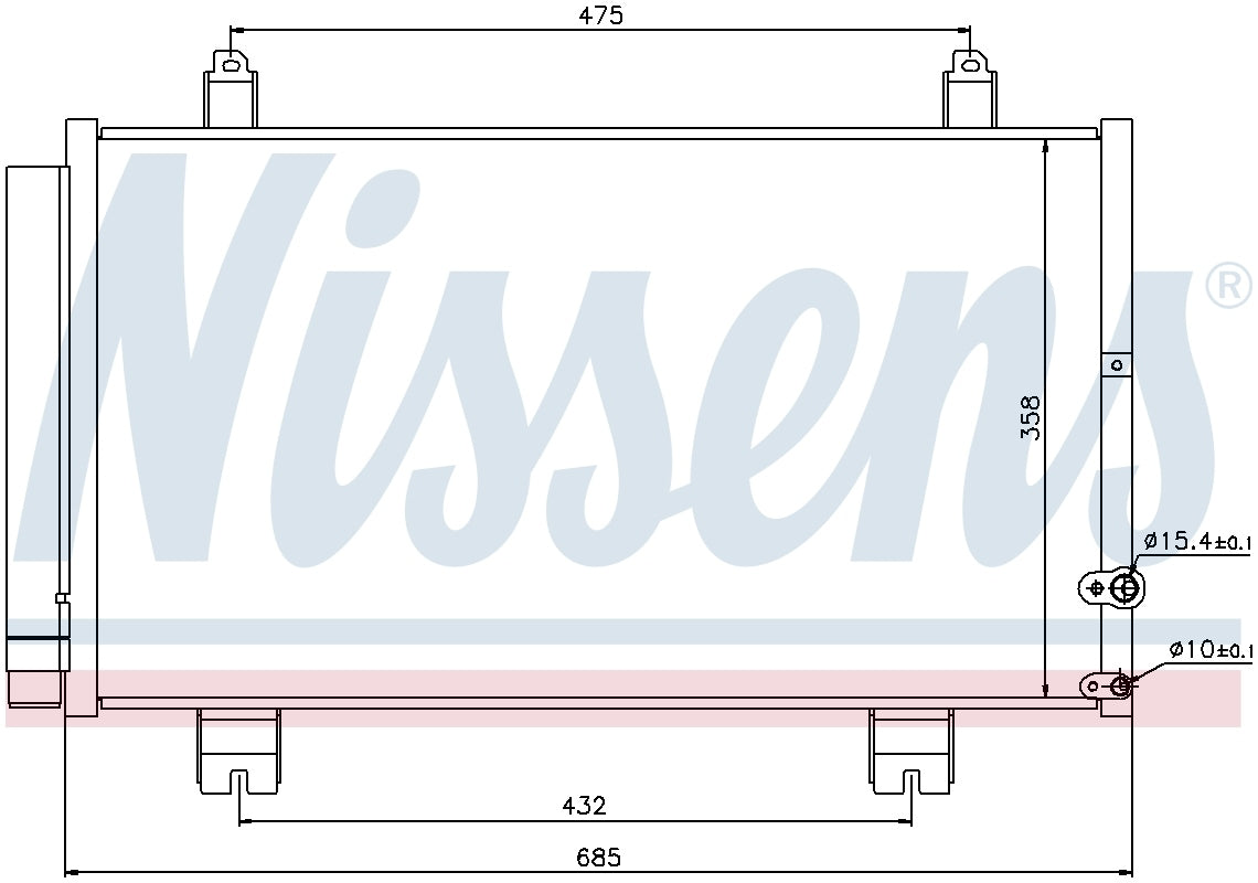 Nissens A/C Condenser and Receiver Drier Assembly 940261