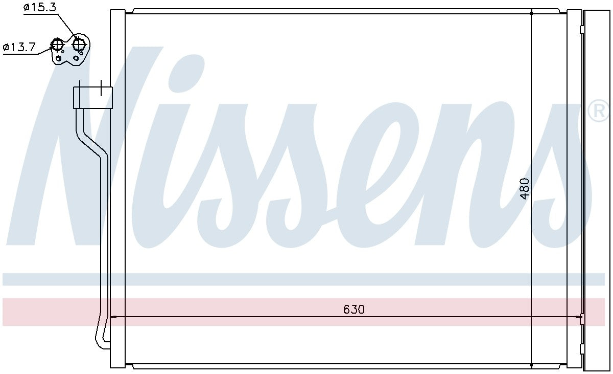 Nissens A/C Condenser 940288