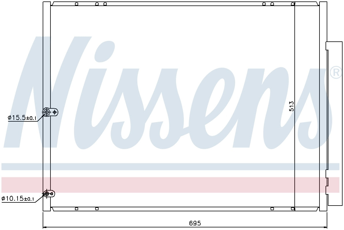 Nissens A/C Condenser and Receiver Drier Assembly 940297